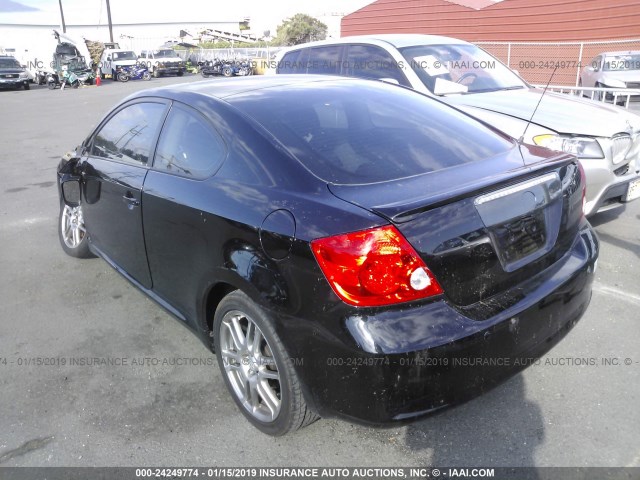 JTKDE167560096593 - 2006 TOYOTA SCION TC შავი ფოტო 3