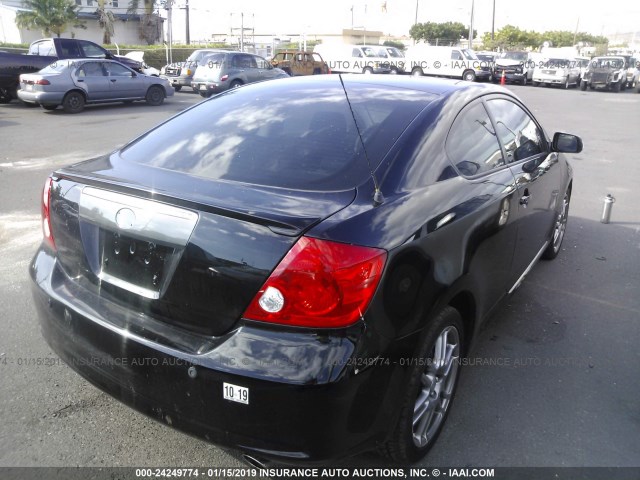 JTKDE167560096593 - 2006 TOYOTA SCION TC შავი ფოტო 4