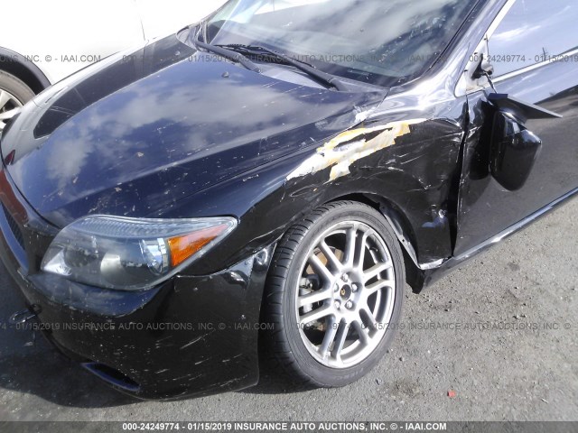 JTKDE167560096593 - 2006 TOYOTA SCION TC შავი ფოტო 6