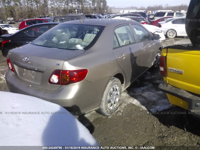 1NXBU4EE1AZ174397 - 2010 TOYOTA COROLLA S/LE/XLE GOLD photo 4