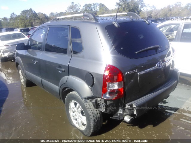 KM8JN12D07U614928 - 2007 HYUNDAI TUCSON SE/LIMITED GRAY photo 3