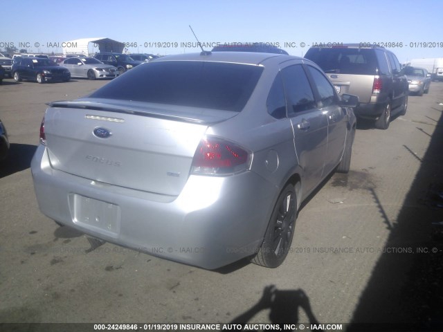 1FAHP3GN2BW108367 - 2011 FORD FOCUS SES SILVER photo 4