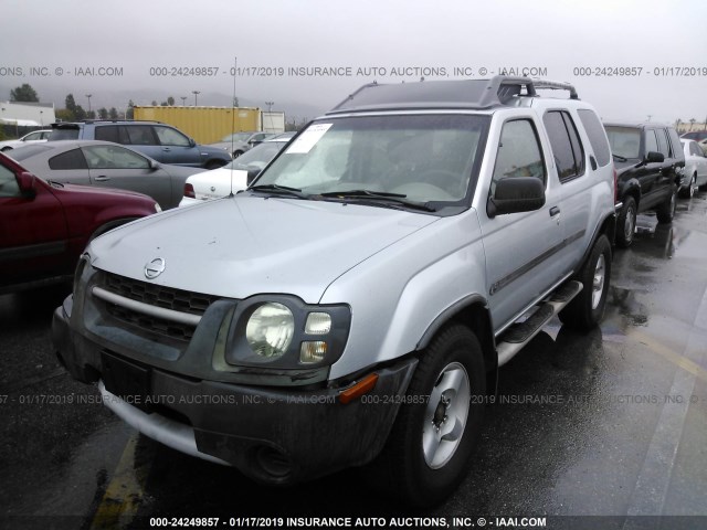 5N1ED28TX2C564949 - 2002 NISSAN XTERRA XE/SE SILVER photo 2