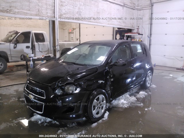 1G1JA6SH0D4120895 - 2013 CHEVROLET SONIC LS BLACK photo 2