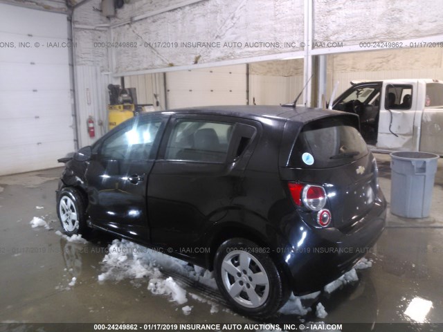1G1JA6SH0D4120895 - 2013 CHEVROLET SONIC LS BLACK photo 3