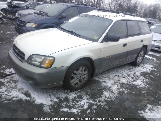 4S3BH675037629047 - 2003 SUBARU LEGACY OUTBACK AWP WHITE photo 2