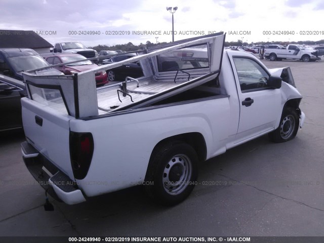 1GCCSBFE7C8158654 - 2012 CHEVROLET COLORADO WHITE photo 4