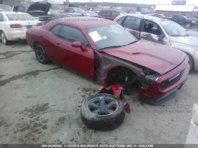 2C3CDYAG7DH581532 - 2013 DODGE CHALLENGER SXT RED photo 1