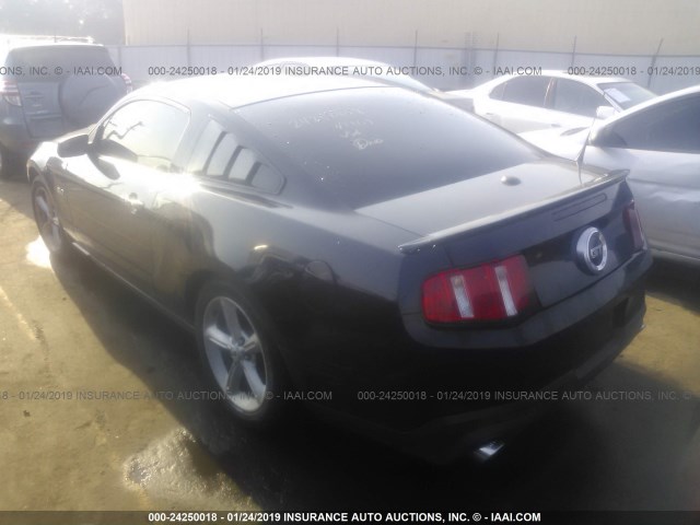 1ZVBP8CF8C5214810 - 2012 FORD MUSTANG GT BLACK photo 3