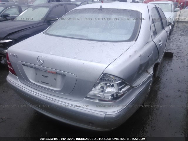 WDBNG75J42A294512 - 2002 MERCEDES-BENZ S 500 SILVER photo 4