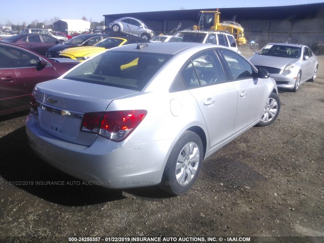 1G1PC5SG4G7176332 - 2016 CHEVROLET CRUZE LIMITED LS SILVER photo 4