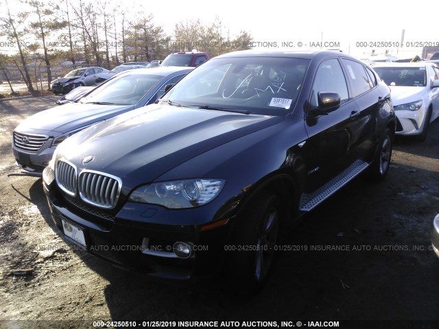 5UXFG8C54DL591464 - 2013 BMW X6 XDRIVE50I BLACK photo 2