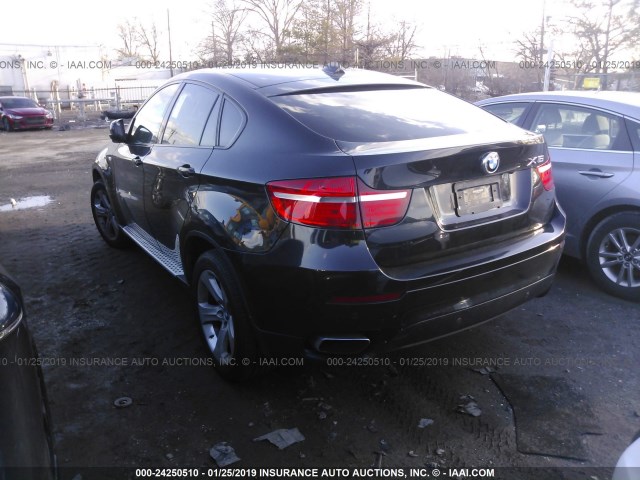 5UXFG8C54DL591464 - 2013 BMW X6 XDRIVE50I BLACK photo 3