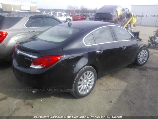 2G4GS5EV0D9235080 - 2013 BUICK REGAL PREMIUM BLACK photo 4