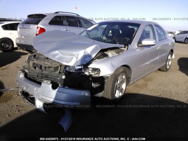 YV1RS592382698648 - 2008 VOLVO S60 2.5T SILVER photo 2