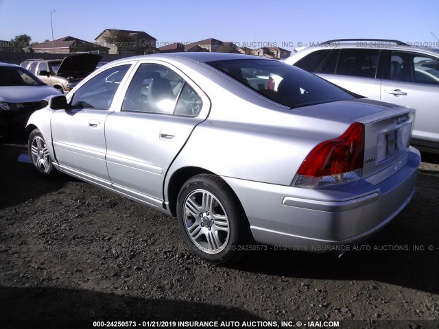 YV1RS592382698648 - 2008 VOLVO S60 2.5T SILVER photo 3