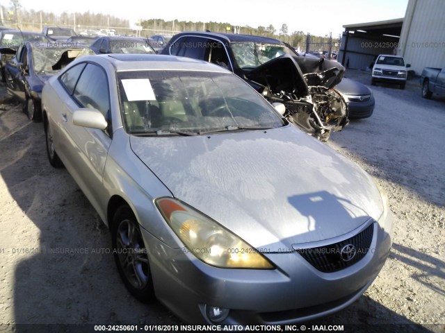 4T1CE38P76U726727 - 2006 TOYOTA CAMRY SOLARA  SILVER photo 1