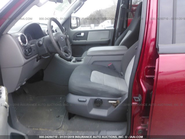 1FMPU165X5LA49655 - 2005 FORD EXPEDITION XLT BURGUNDY photo 5