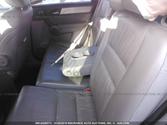 5J6RE4H7XAL009736 - 2010 HONDA CR-V EXL SILVER photo 8