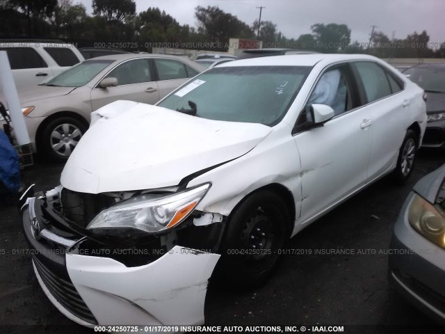 4T1BF1FK4HU407289 - 2017 TOYOTA CAMRY LE/XLE/SE/XSE WHITE photo 2