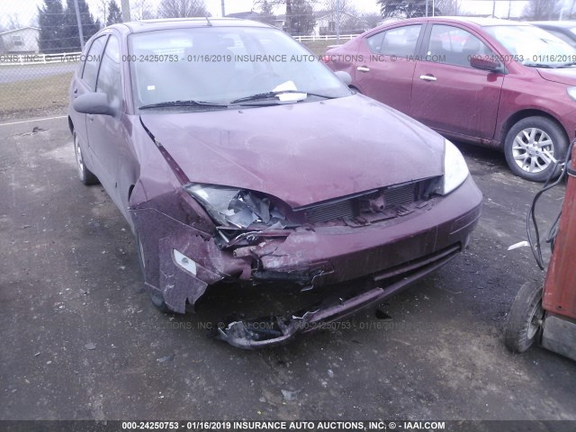 1FAHP37N67W163654 - 2007 FORD FOCUS ZX5/S/SE/SES BURGUNDY photo 6