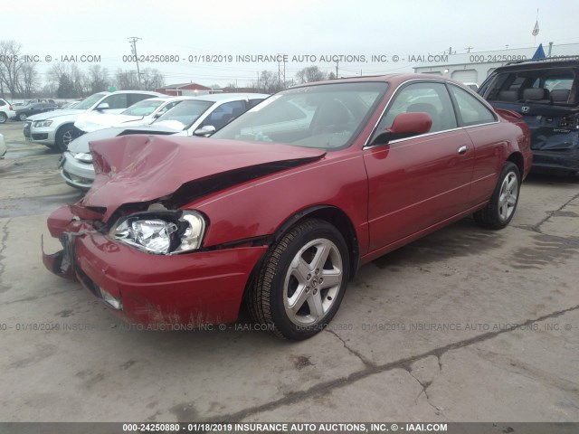 19UYA42651A004521 - 2001 ACURA 3.2CL TYPE-S RED photo 2