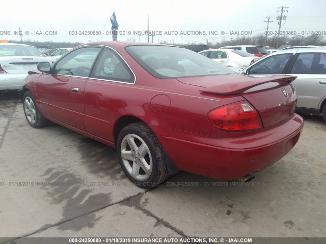 19UYA42651A004521 - 2001 ACURA 3.2CL TYPE-S RED photo 3