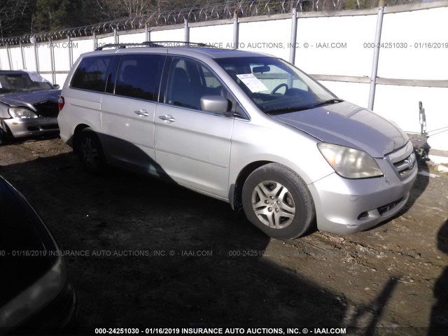 5FNRL38775B023205 - 2005 HONDA ODYSSEY EXL SILVER photo 1