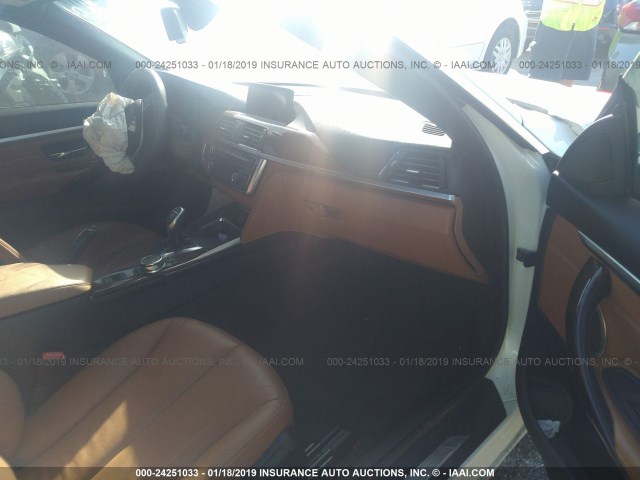 WBA3V5C54FP752607 - 2015 BMW 428 I WHITE photo 5