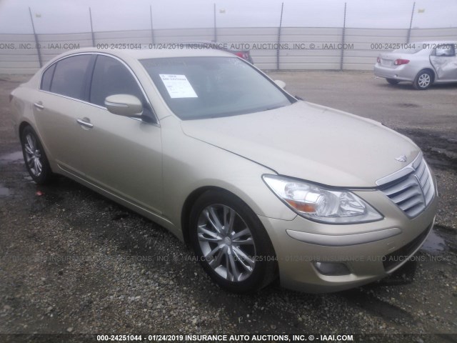 KMHGC4DE1BU143002 - 2011 HYUNDAI GENESIS 3.8L GOLD photo 1