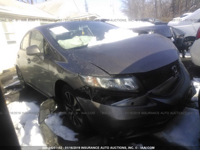 2HGFB2F99DH534591 - 2013 HONDA CIVIC EXL GRAY photo 1