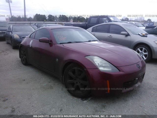 JN1AZ34E03T003956 - 2003 NISSAN 350Z COUPE RED photo 1