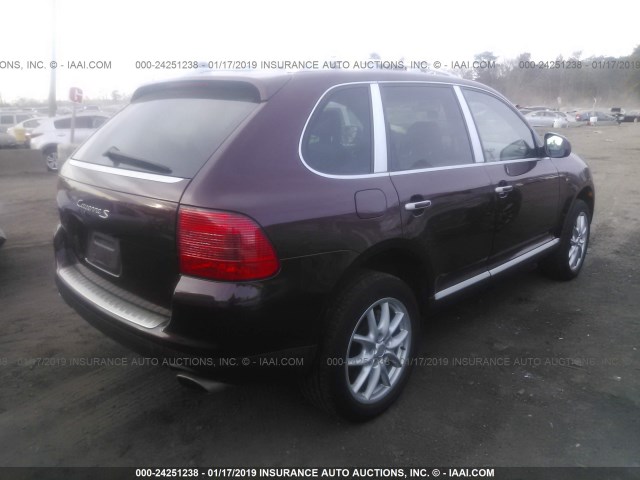 WP1AB29P24LA62187 - 2004 PORSCHE CAYENNE S BURGUNDY photo 4