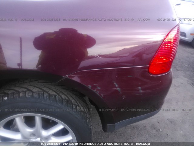 WP1AB29P24LA62187 - 2004 PORSCHE CAYENNE S BURGUNDY photo 6