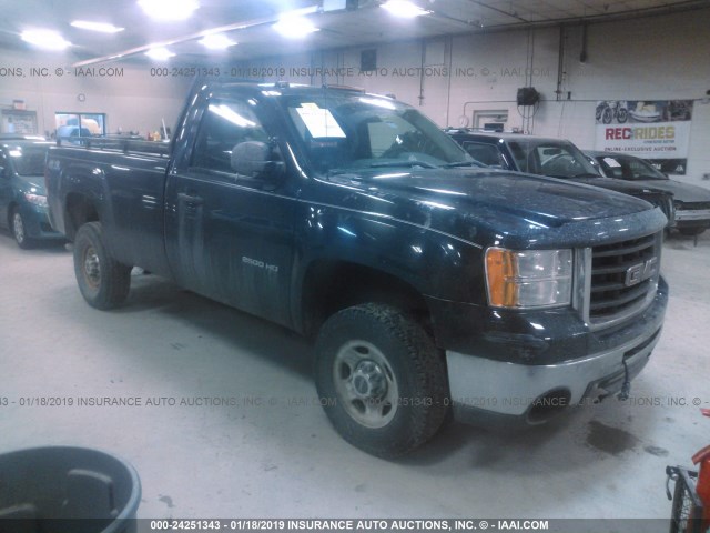 1GT3KZBG6AF140896 - 2010 GMC SIERRA K2500 HEAVY DUTY BLUE photo 1