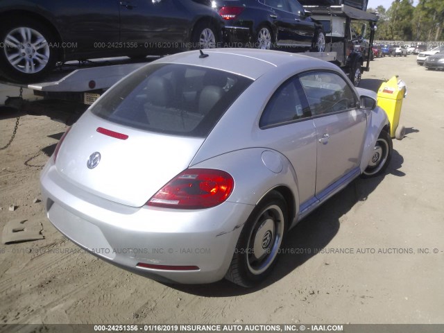 3VWJX7AT7CM618805 - 2012 VOLKSWAGEN BEETLE SILVER photo 4