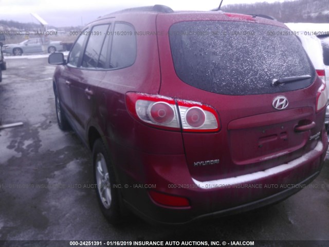 5NMSGDAB2AH408965 - 2010 HYUNDAI SANTA FE GLS RED photo 3