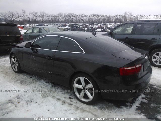 WAUDK78TX9A027424 - 2009 AUDI A5 QUATTRO BLACK photo 3