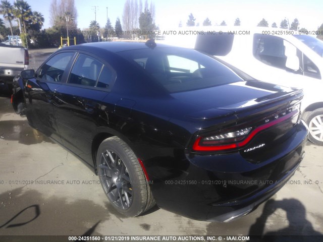 2C3CDXCT6JH329903 - 2018 DODGE CHARGER R/T BLACK photo 3