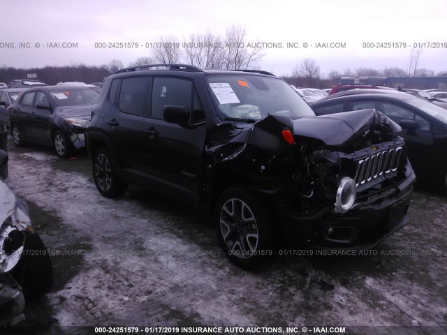 ZACCJBBB3HPG52668 - 2017 JEEP RENEGADE LATITUDE BLACK photo 1