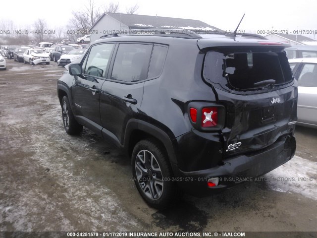 ZACCJBBB3HPG52668 - 2017 JEEP RENEGADE LATITUDE BLACK photo 3