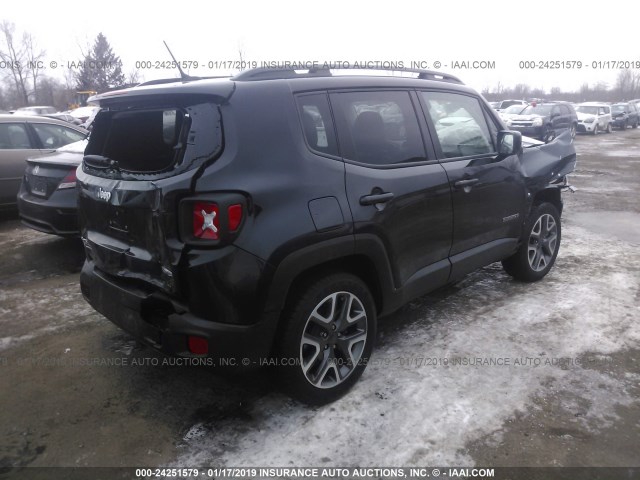 ZACCJBBB3HPG52668 - 2017 JEEP RENEGADE LATITUDE BLACK photo 4