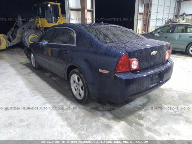 1G1ZB5E09CF232744 - 2012 CHEVROLET MALIBU LS Dark Blue photo 3