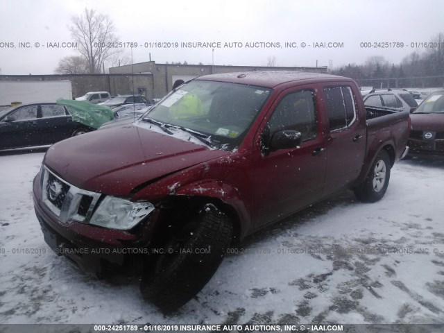 1N6AD0EV6DN725475 - 2013 NISSAN FRONTIER S/SV/SL/PRO-4X RED photo 2