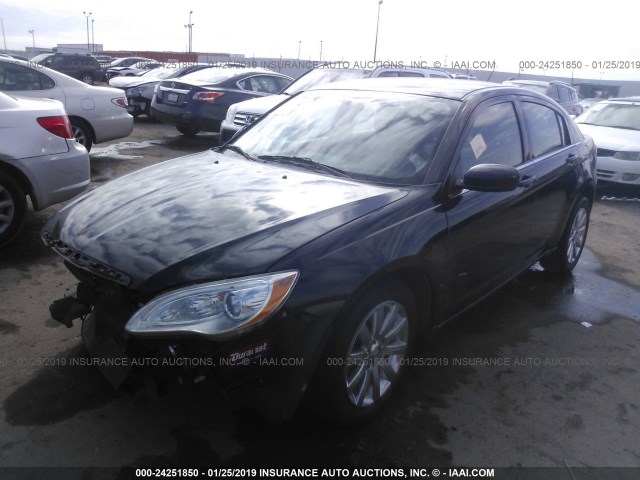 1C3CCBBB4CN300702 - 2012 CHRYSLER 200 TOURING BLACK photo 2