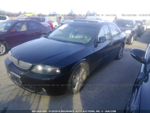 1LNHM87A76Y600234 - 2006 LINCOLN LS BLACK photo 2