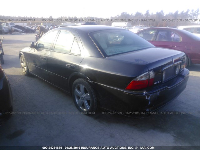 1LNHM87A76Y600234 - 2006 LINCOLN LS BLACK photo 3