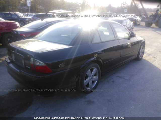 1LNHM87A76Y600234 - 2006 LINCOLN LS BLACK photo 4