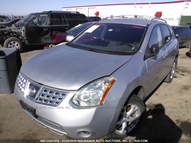 JN8AS58T28W016286 - 2008 NISSAN ROGUE S/SL SILVER photo 2