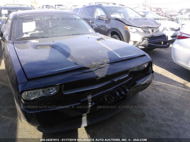 2C3CDYAG2EH127089 - 2014 DODGE CHALLENGER SXT BLACK photo 6